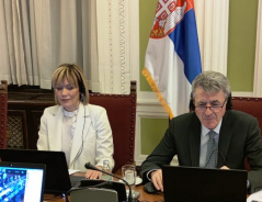 9 February 2022 MPs Prof. Dr Zarko Obradovic and Danijela Veljovic